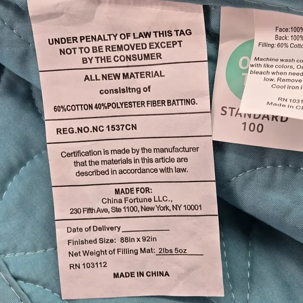 Queen Ocean Sanddollar Comforter Set 3PC All Seasons Soft Quilted NEW Teal Wht